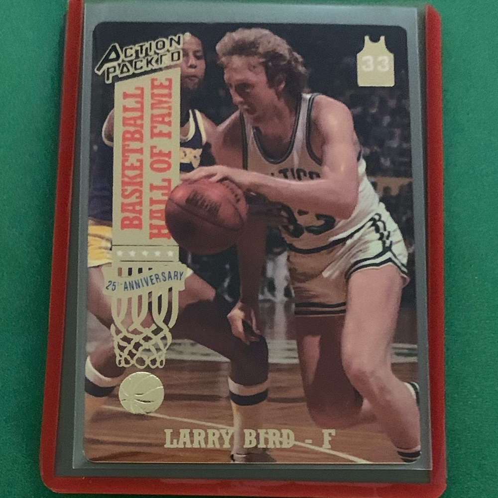 Larry Bird #19 1993 Action Packed [Hall Of Fame] Basketball Trading Card